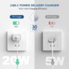 20W Power Adapter and Ultra Fast USB-C to C Cable (for iPhone, iPad & AirPods)