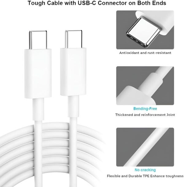 20W Power Adapter and Ultra Fast USB-C to C Cable (for iPhone, iPad & AirPods)