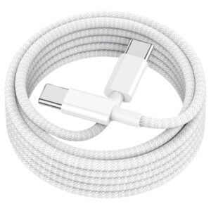 Fast Charging Type C to C Cable (1 Meter) – Compatible with iPhone 15/15 Plus/15 Pro/15 Pro Max & iPhone 16/16 Plus/16 Pro/16 Pro Max.
