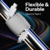 20W Fast Charger Compatible for iPhone 17/16/15/14/13/12/11 Series | 1M Type C to L Cable + 1M Nylon Braided Type C to C Cable | PD Fast Charger