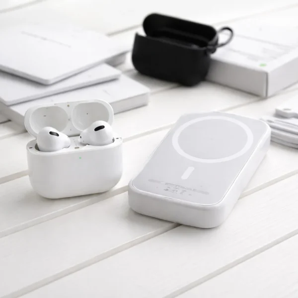 AirPods 2 Pro & MagSafe Power-Bank Combo | Wireless Earbuds with Fast Charger for Mobile (White)