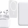 AirPods 2 Pro & MagSafe Power-Bank Combo | Wireless Earbuds with Fast Charger for Mobile (White)