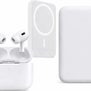 AirPods 2 Pro & MagSafe Power-Bank Combo | Wireless Earbuds with Fast Charger for Mobile (White)
